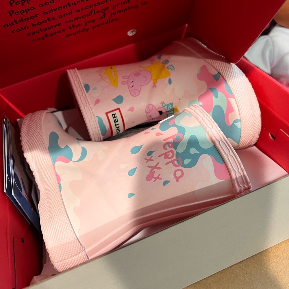 Hunter Peppa Pig Rain boots 5c 6c 21